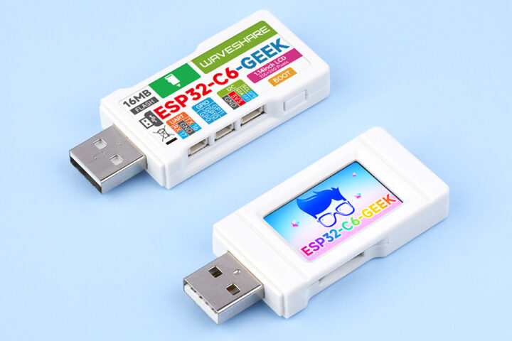 Waveshare ESP32-C6-GEEK – A USB flash drive-like ESP32-C6 development board - CNX Software