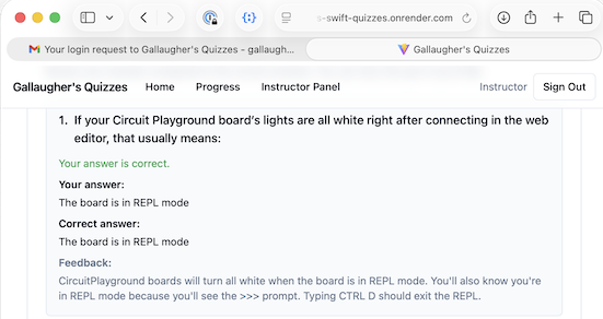 Making a quiz program for CircuitPython & Circuit Playground questions - CircuitPython Blog