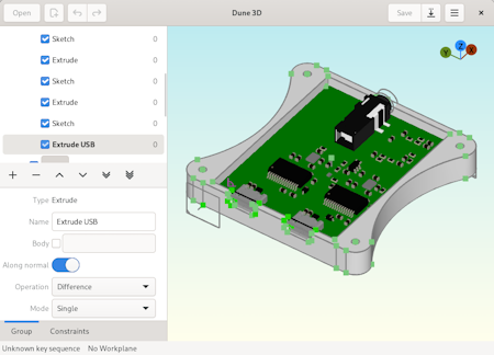 Dune 3D – parametric 3D CAD supporting STEP import/export, fillets and chamfers - Adafruit Blog