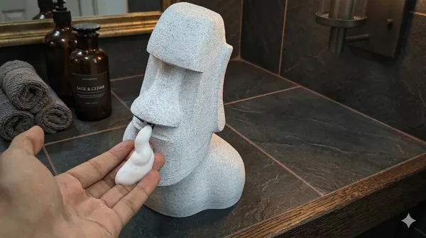 DIY Moai Soap Dispenser - Adafruit Blog