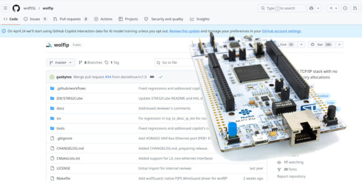 wolfIP – An open-source, lightweight TCP/IP stack with no dynamic memory allocations for embedded systems - CNX Software