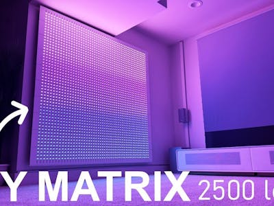 Build a Giant 2,500-LED Wall on a Budget - Hackster.io