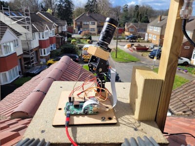 Przemek Wasinski Has Automated Plane-Spotting, via an ADS-B-Tracking Motorized Camera - Hackster.io