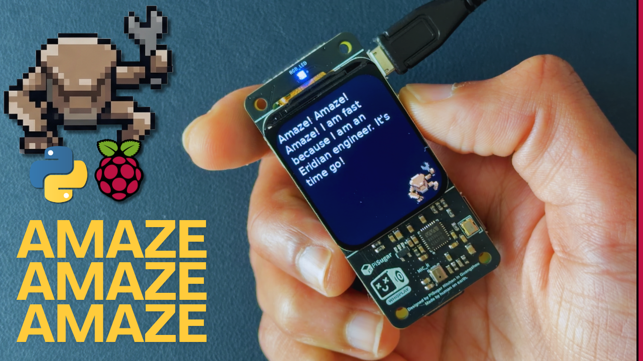 Amaze! Amaze! Speak with Rocky #piday #raspberrypi #ProjectHailMary - Adafruit Blog