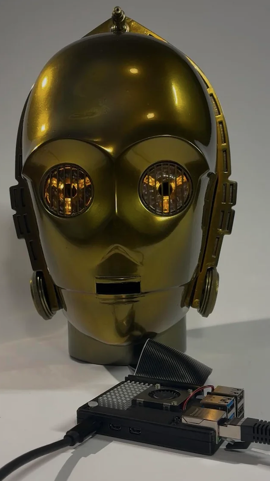 Raspberry Pi Powered C-3PO Head - Adafruit Blog