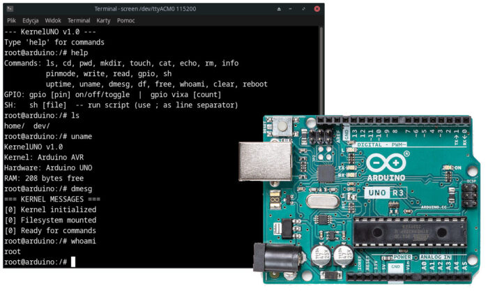 KernelUNO – A lightweight OS for Arduino UNO with a Linux-like shell - CNX Software