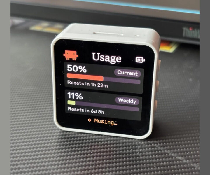 Clawdmeter – A DIY ESP32-S3 desk dashboard for Claude Code token usage monitoring - CNX Software