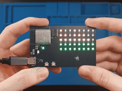 This Electronic Business Card Visualizes Audio; Demonstrates Skillz - Hackster.io