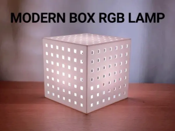 Modern Box RGB Lamp – Bambu RGBW Puck Compatible #3DPrinting #3DThursday - Adafruit Blog