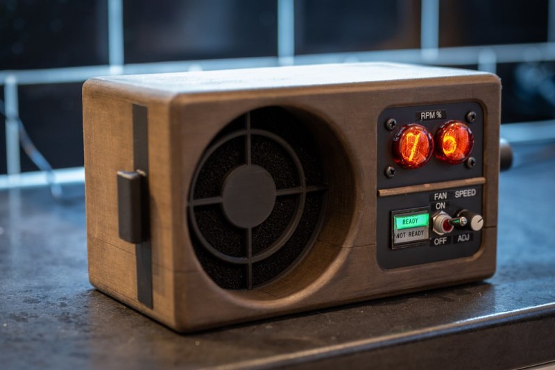 Extract Fumes in Midcentury Style With Nixie Tubes and Military Surplus - Hackaday