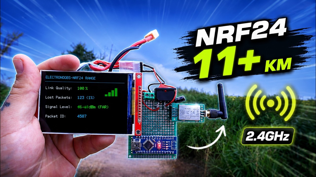 We Pushed NRF24 to Its Limits | The Results Shocked Us - Electronoobs