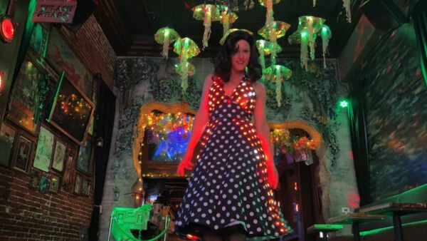 Polka Dot Electro-Swing Dress with NeoPixels #LED Pixels #AdafruitLearningSystem @Adafruit - CircuitPython Blog