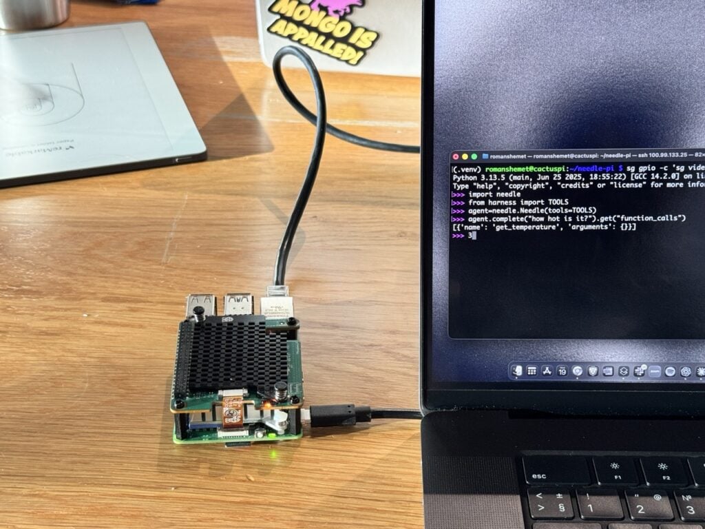 Turn text input into actions with Needle, a 14MB function-calling LLM - Raspberry Pi Blog