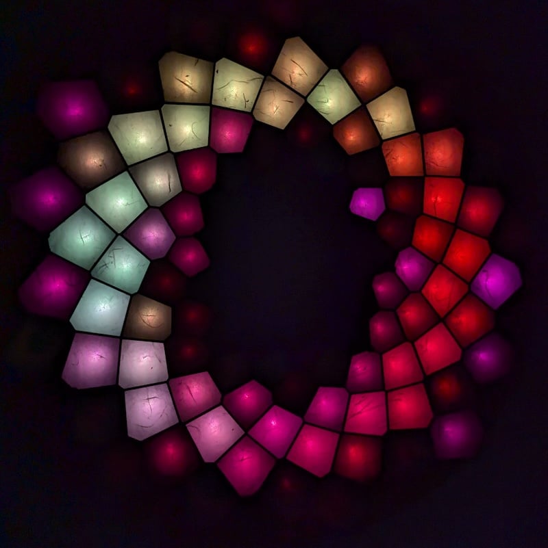 Phyllotaxis: An audio-reactive LED display - Adafruit Blog