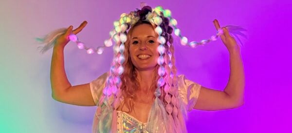 LED Bubble Hair Extensions with Motion Controlled Effects - Adafruit Blog