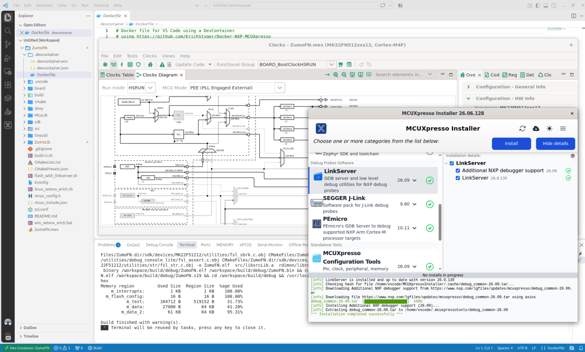 All‑in‑One Docker Image for NXP MCUXpresso, VS Code and CI/CD Pipeline - MCU on Eclipse